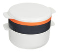 M Joseph Joseph Cuisine Set du 4 Pieces Empilables pour Cuisson au Microondes Blanc Orange et Gris