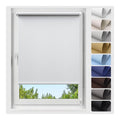 Allesin Enrouleur Store Occultant Thermique sans Percage Rideau Opaque Isolant Montage Simple pour Fenetre ou Porte 50l x 100L cm Tissu 50 cm Blanc