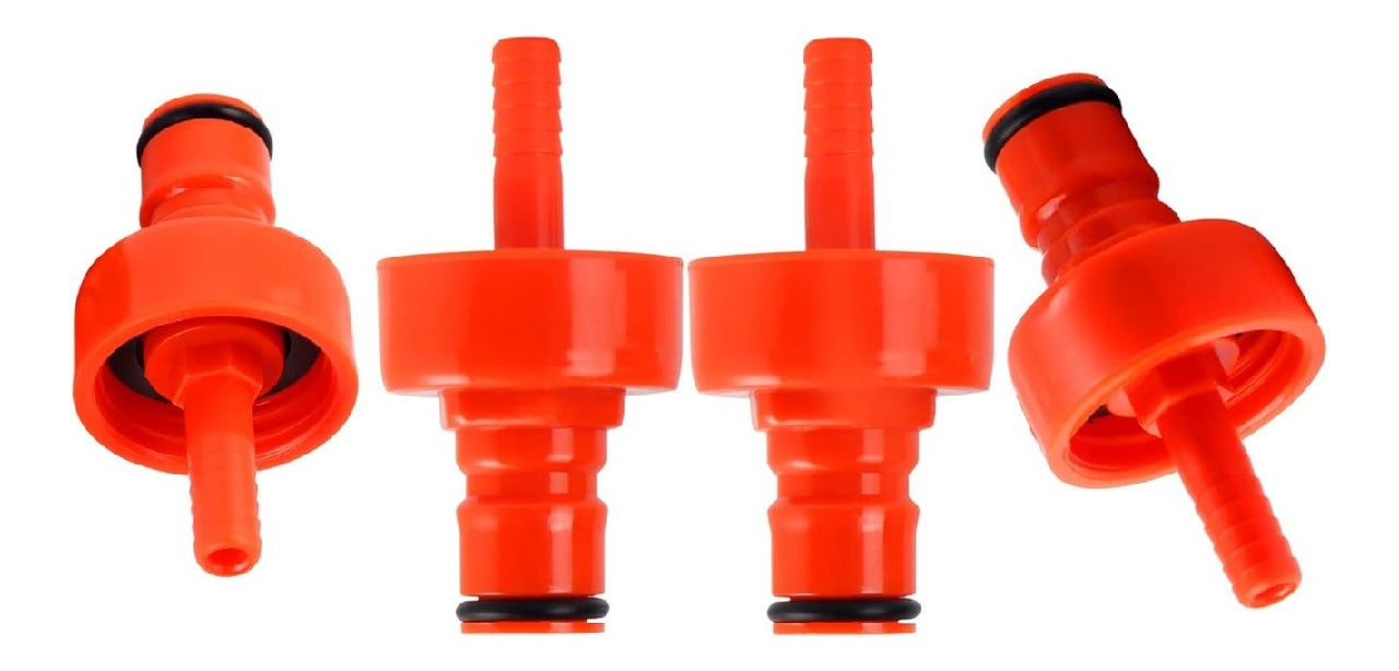 MRbrew de Lot 4 bouchons du gazeification en plastique Verrouillage a bille 16 cm Teton du boisson brassee Pour brassage maison Boisson gazeuse Bouteille en PET Bouchon du remplissage possedant joint