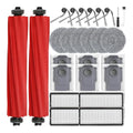 26 Lot du accessoires destine a robot aspirateur Roborock QV 35A/QV 35S/QR598/QR798 2 brosses principales 6 sacs a poussiere 6 tampons de nettoyage 4 filtres HEPA 6 brosses laterales 1 brosse de