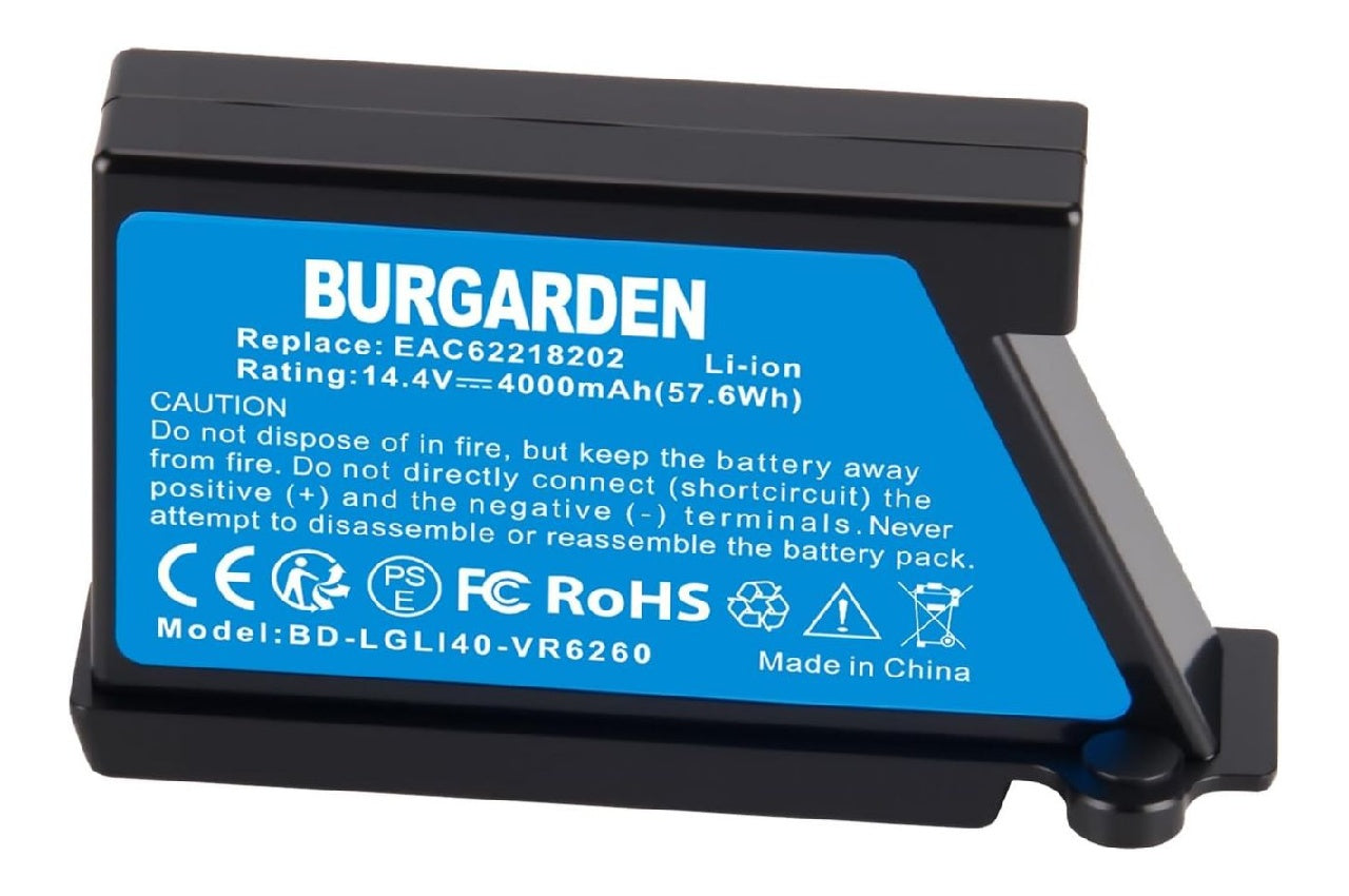 144V 4000mAh LiION Batterie destine a LG HomBot VR6340LV VR7428SP VCARPETX VR63475LV VR7412RB VR9624PR VR8600RB VR64602LV VR62601LV VR62601LVM Aspirateur Robot Domestique
