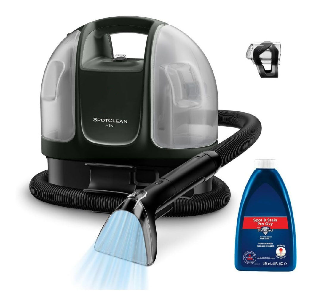 Mini SpotClean BISSELL Shampouineuse Filaire 41491 Nettoyeur tapis portable ideal destine a nettoyages rapides peu encombrant et leger pour voiture bateau canape et plus