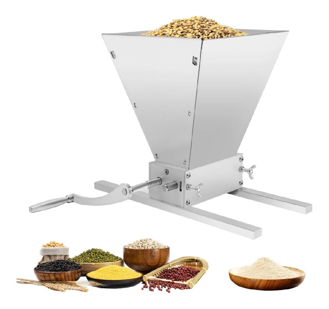 Moulin 4L Manuel a Cereales Concasseur de Cereales Moulin a Malt