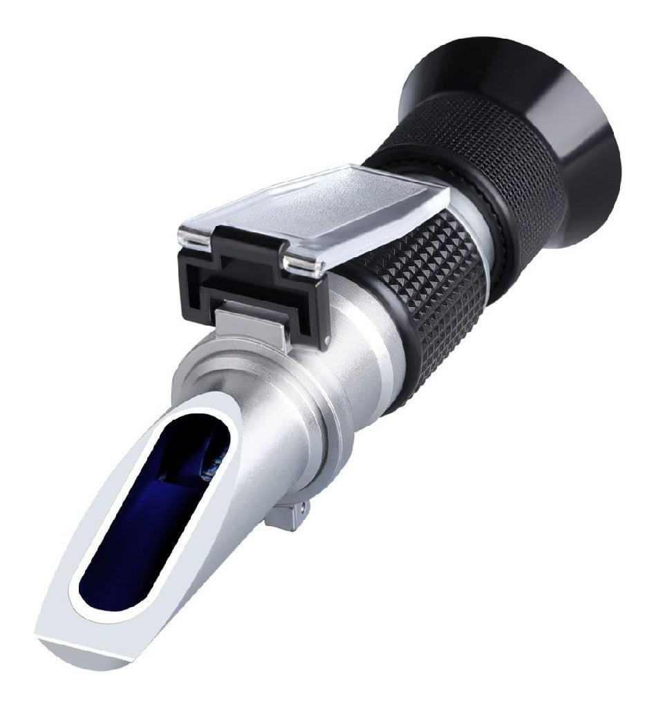 Refractometre Brix 0~90 refractometre a main pour sucre metre Brix elevee precision avec ATC destine a fruits boissons et jus miel sirop d'erable melasse et autres boissons sucrees