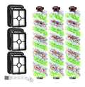 3 Lot de filtres de Rechange ainsi que 3 Rouleaux de Brosse Multifonction pour Animal Domestique Bissell Crosswave 3 dans 1 destine a aspirateur Bissell CrossWave 1866 1785 2052 1713